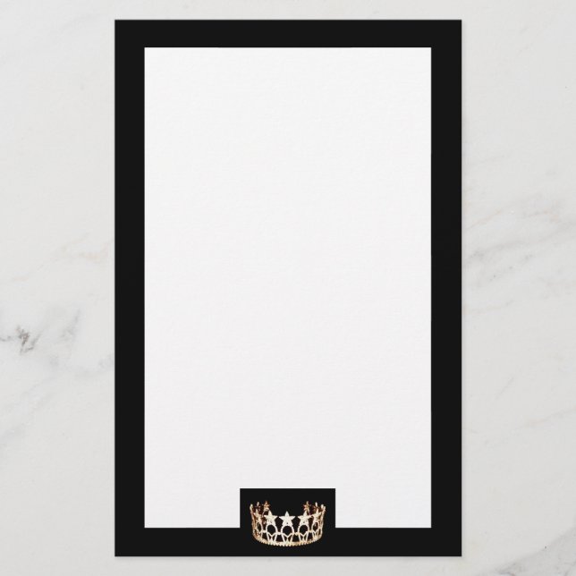 Miss USA State stil Krona Stationery Brevpapper (Framsida)