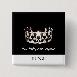Miss USA Stil Judges Anpassningsbar Button Pin Knapp