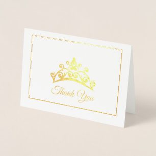 Miss USA stil Skönhetstävling Gold Foil Tiara Card Folierat Kort