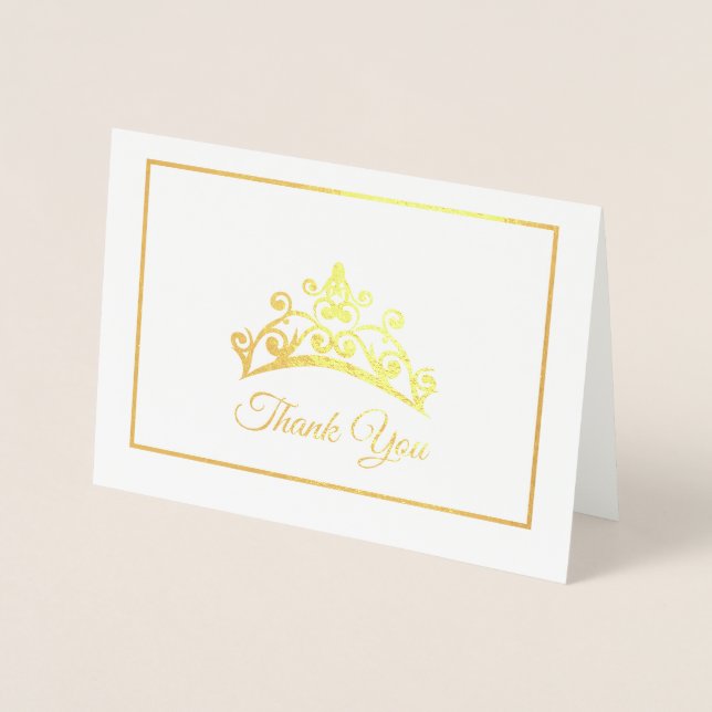 Miss USA stil Skönhetstävling Gold Foil Tiara Card Folierat Kort (Framsida)