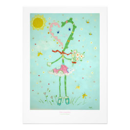 Miss Valentine Fototryck