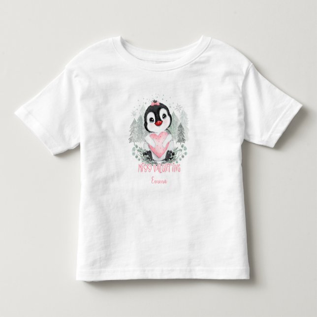 Miss Valentine Personlig Girl-Valentineser T Shirt (Framsida)