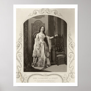 Miss Vandenhoff som Juliet, lag III scen 1 av Rom Poster