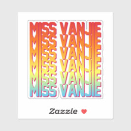 Miss Vanjie! Klistermärken