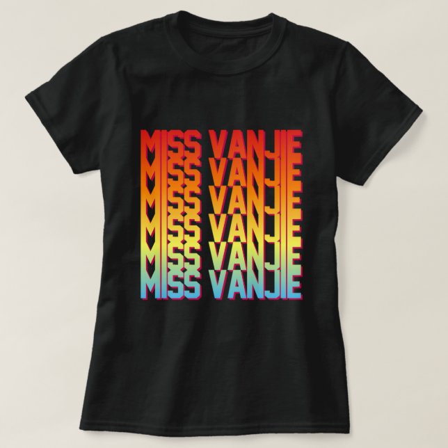 Miss Vanjie! T Shirt (Design framsida)