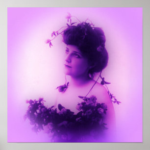 Miss Whitlock Lilac-affisch Poster