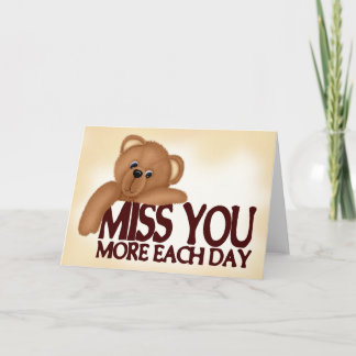 Miss You Bear Kort