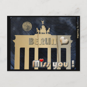 Miss you Berlin Vykort