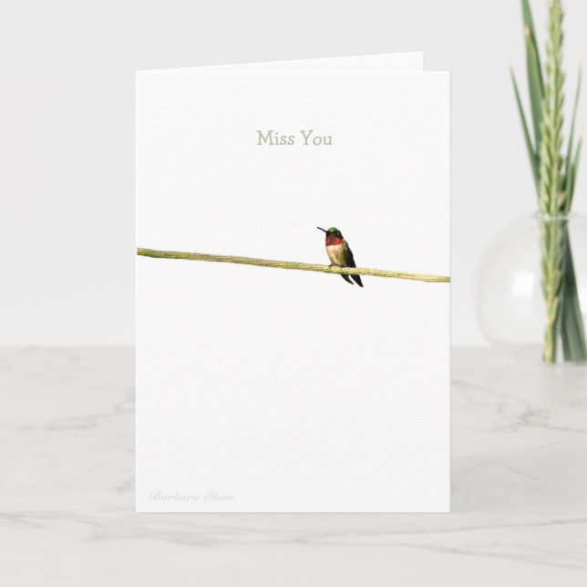 Miss You! Blanka inuti Kort (Framsida)