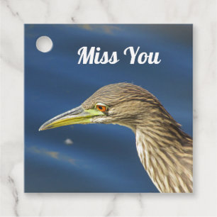 Miss You Brown Bird Long Avstånd Vänskap Gåvor Etiketter