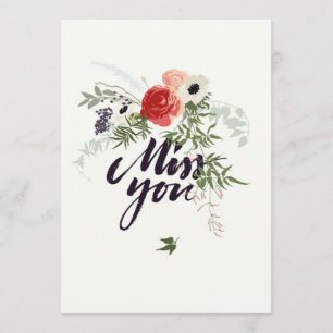 Miss You Card Kort