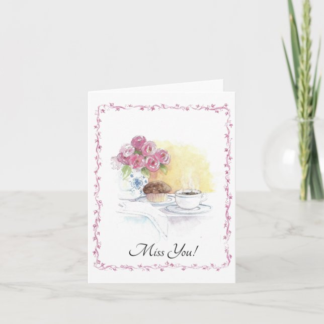 Miss You Card Tack Kort (Framsida)