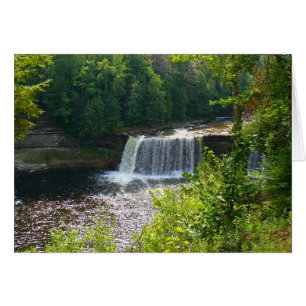 Miss You Card Upper Tahquamenon Falls Michigan Hälsningskort