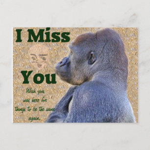 Miss You_Customized Product Vykort