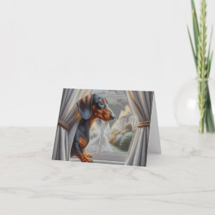 Miss You Dachshund Kort