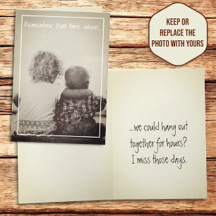 Miss you Friends Hanging Out Add Your Photo Kort