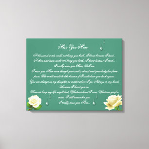 Miss You Mamma 24x16-Kanvastryck Canvastryck