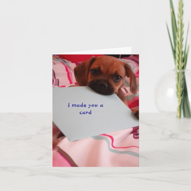 Miss you Note Card Kort (Framsida)