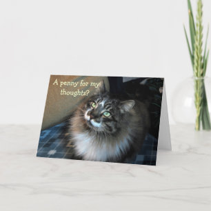 Miss You Oresistististime Cat Zorro Card Kort