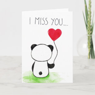 Miss You Panda Kort