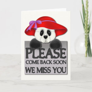 Miss You Panda Kort