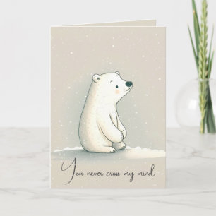 Miss You Polar Bear Kort