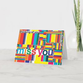 Miss you Saknade Person Card Helgkort