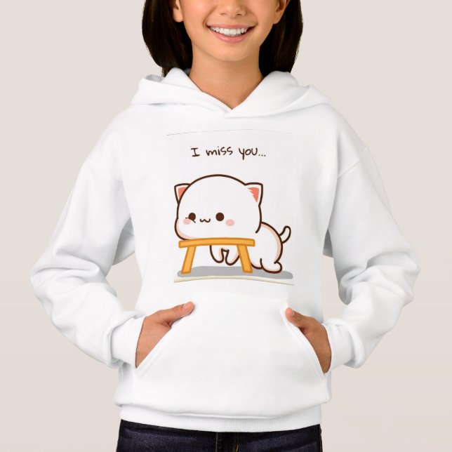 Miss You Trendig Pinky Baby T Shirt (Framsida)