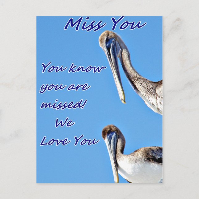 Miss You_ Vykort (Framsida)