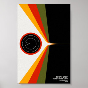 Missa inte ut Vintagen Parody Groovy Retro Poster