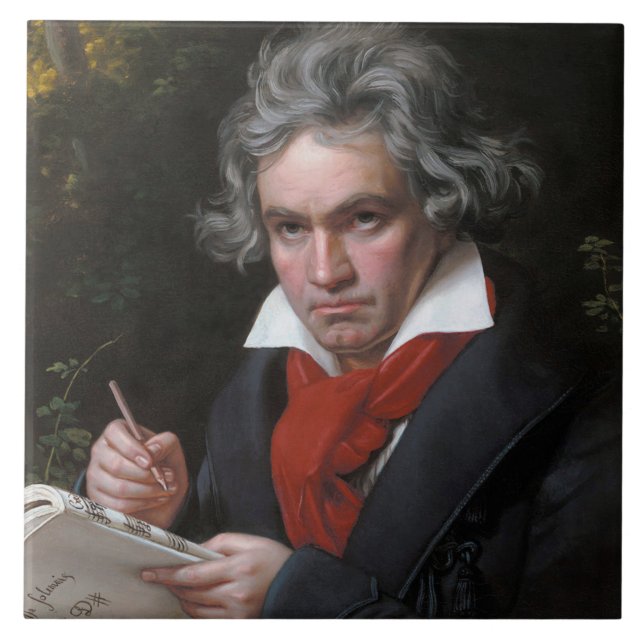 Missa Solemnis: Ludwig Beethoven Classical Music Kakelplatta (Framsidan)