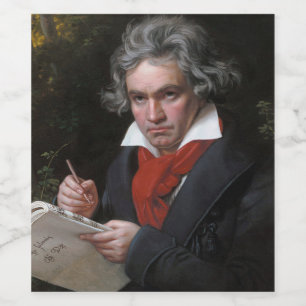 Missa Solemnis: Ludwig Beethoven Klassisk musik Vinflaska Etikett