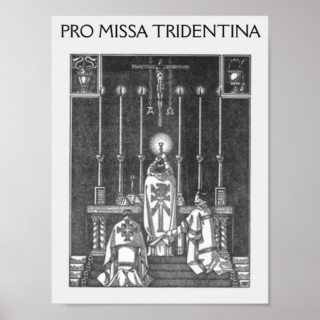 missa solemnis, PRO MISSA TRIDENTINA Poster (Framsidan)