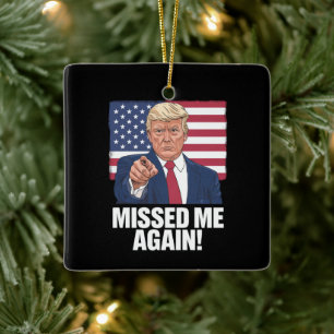 Missade mig igen när du missade trumman 2024 julgransprydnad keramik