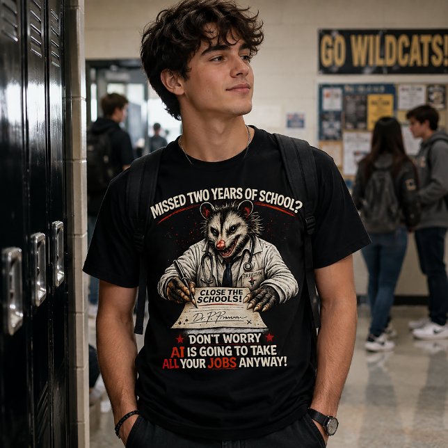 Missade två år i skolan? t shirt (Skapare uppladdad)