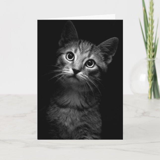 MISSAR DIG, KÄRLEK DU-MEOW KORT (Framsida)