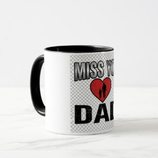 Missar dig pappa minnesmugg | Känslomässig fadersh Mugg