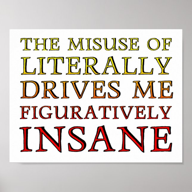 Missbruk av bokstavligt slitna Poster (Framsidan)