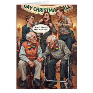 Missbruk av Gay Elder: HBT-TQIA+-julkort OBS Kort