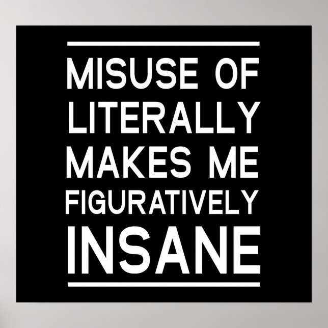 Missbruk av litteratur poster (Framsidan)