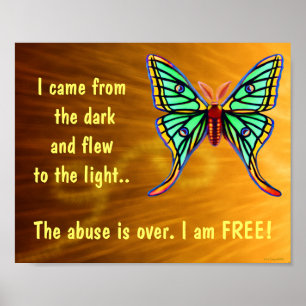 Missbruk Överlevande Butterfly Poster