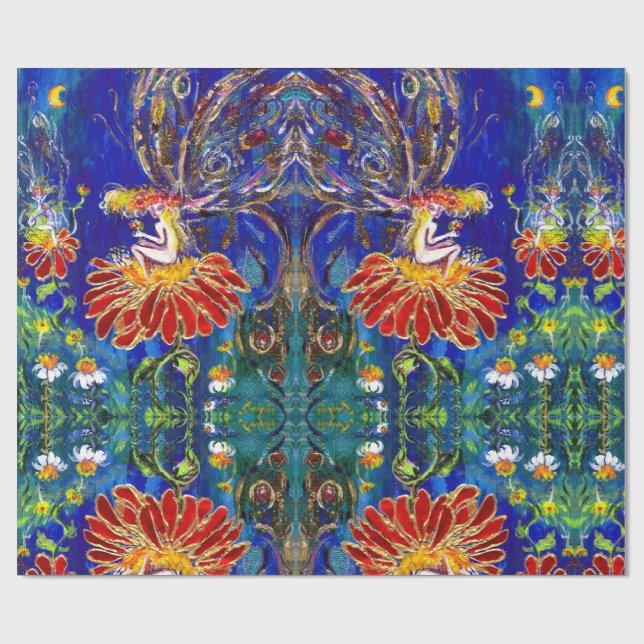 MISSBRUK PÅ DEN RÖDA FLÖDET I NÅGOT Blått Grönt Presentpapper (Platt)