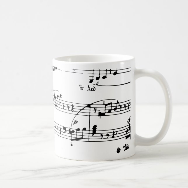 missbruka bakgrundsmonokroma mina bitar kaffemugg (Höger)