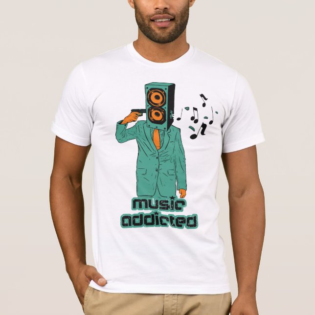 Missbrukad musik tee shirt (Framsida)