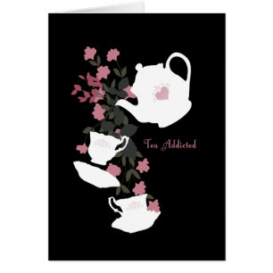 Missbrukad Tea Hälsningskort