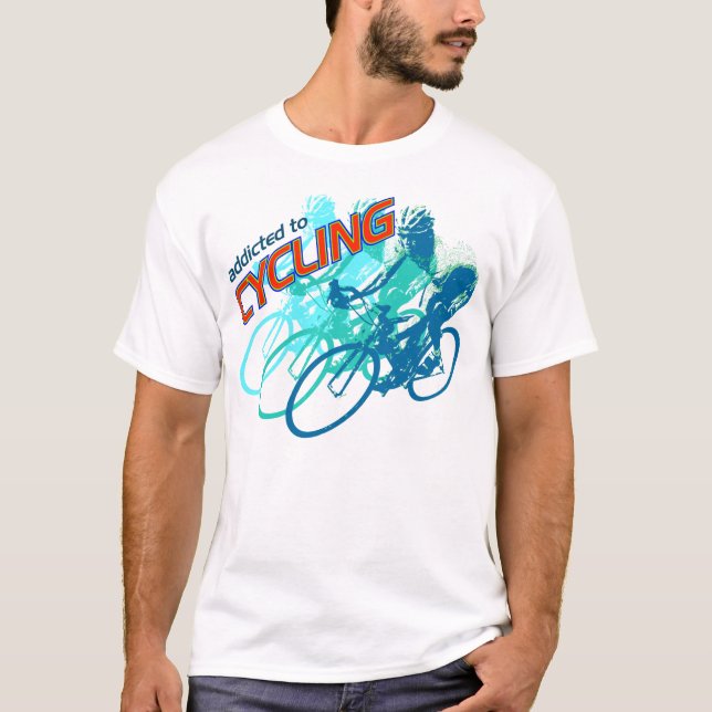 Missbrukat till att cykla kall design t-shirt (Framsida)