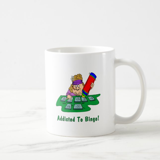 Missbrukat till bingoen! kaffemugg (Höger)