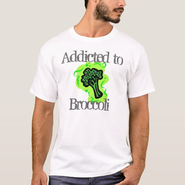 Missbrukat till broccoli t-shirt (Framsida)