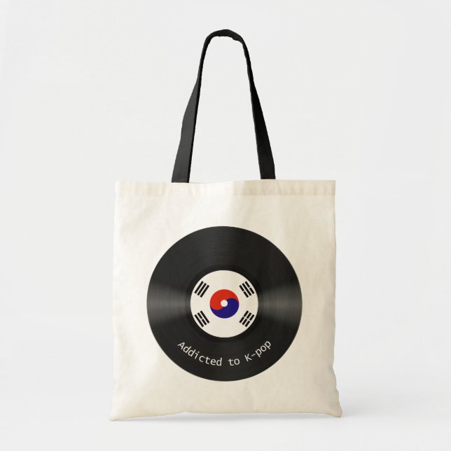 Missbrukat till Kpop hänga lös Tygkasse (Framsidan)