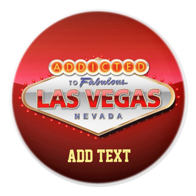 Missbrukat till Las Vegas, undertecknar roliga Knopp (Framsidan)